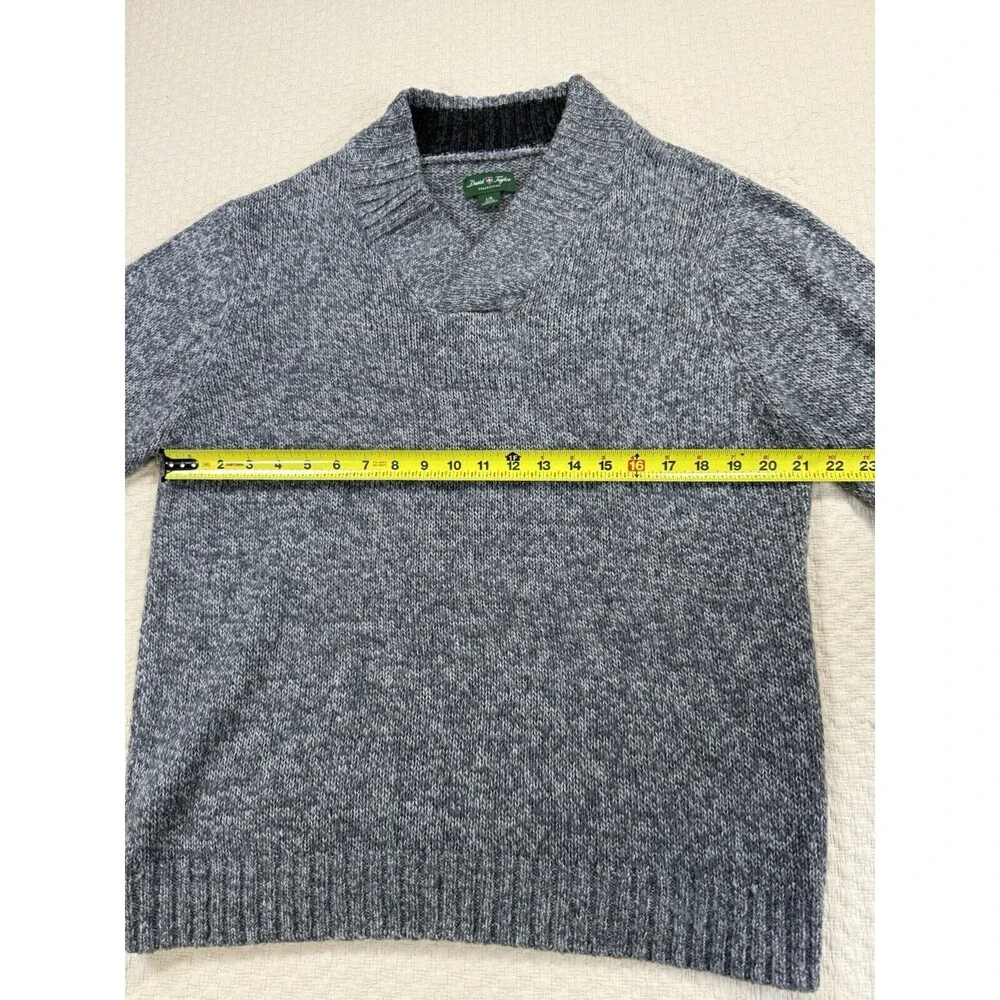 David‎ Taylor Shawl Neck Sweater Long Sleeve Golf Pullover | Gray | Men's Large